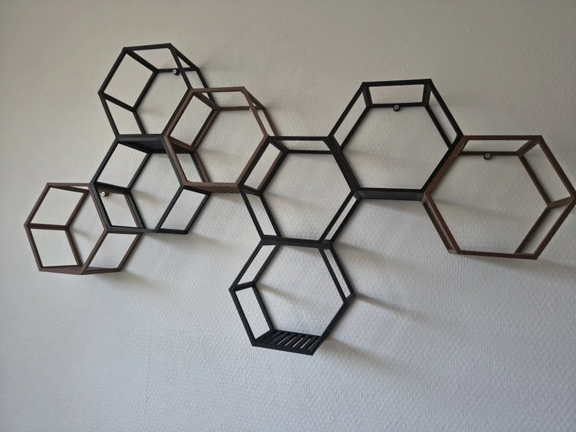 Hexagon Wall-art: Kệ Lục Giác Treo Tường Sáng Tạo - Image 4