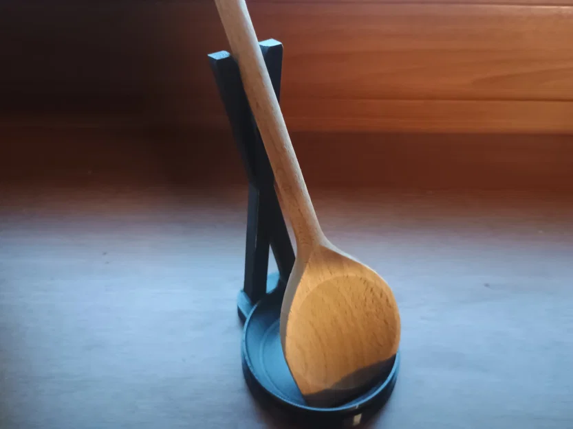 Giá đỡ vá gỗ (Wooden Spoon Holder) thiết kế thông minh cho nhà bếp - Image 2