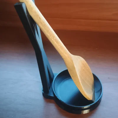 Giá đỡ vá gỗ (Wooden Spoon Holder) thiết kế thông minh cho nhà bếp