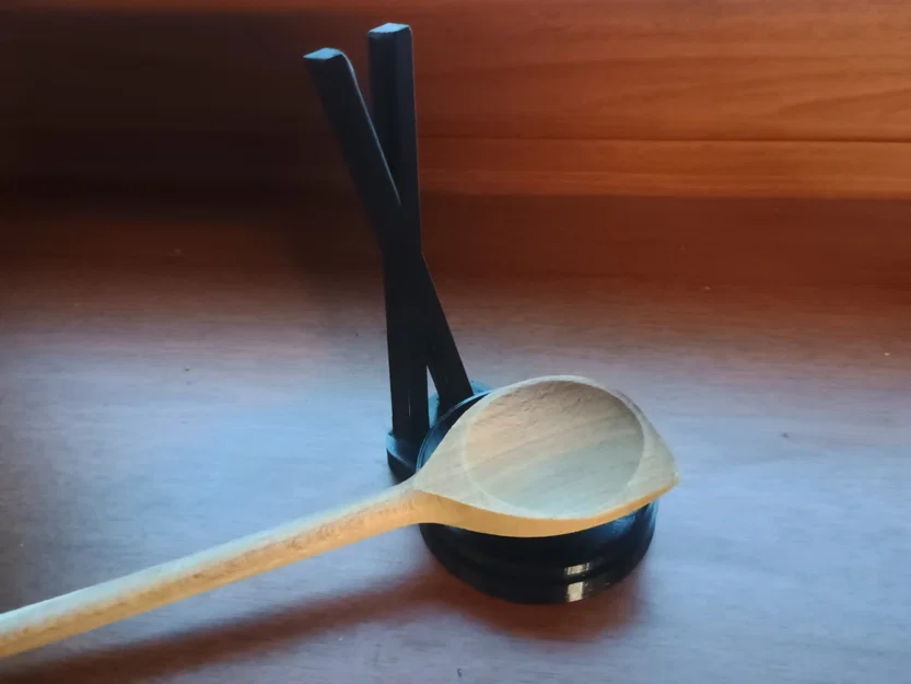 Giá đỡ vá gỗ (Wooden Spoon Holder) thiết kế thông minh cho nhà bếp - Image 5