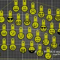 50 Móc khóa đồng xu xe đẩy Emoji | In 2 màu không cần MMU/AMS | File STL 3D - Thumbnail 1