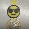 50 Móc khóa đồng xu xe đẩy Emoji | In 2 màu không cần MMU/AMS | File STL 3D - Thumbnail 5