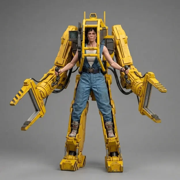 Mô hình 3D Ripley trong bộ giáp Work Loader từ phim Aliens 1986 - Image 1