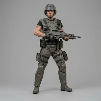 Mô hình 3D nhân vật binh sĩ phim Starship Troopers 1997