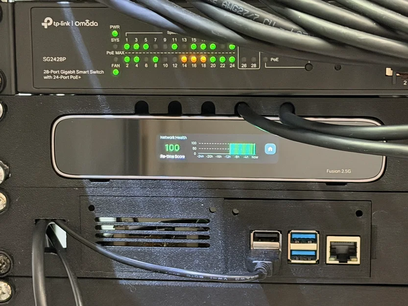 Khung gắn Rack Omada Fusion 2.5G (19-inch + 10-inch) - Image 1