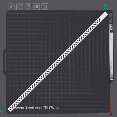 Thước vẽ đường tròn hệ inch (Simple Circle Drawing Tool) in 3D