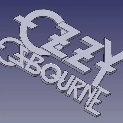 Logo Tên Ozzy Osbourne In 3D
