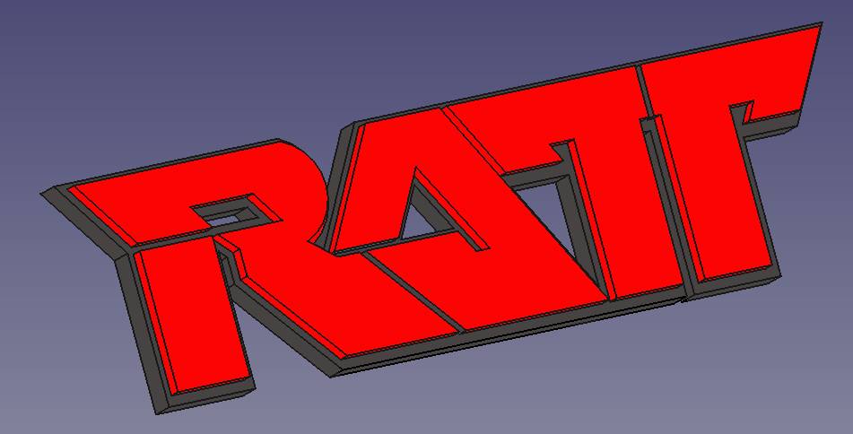 Logo RATT (RATT Name Logo) để bàn và treo tường - Image 1