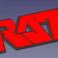 Logo RATT (RATT Name Logo) để bàn và treo tường - Thumbnail 1
