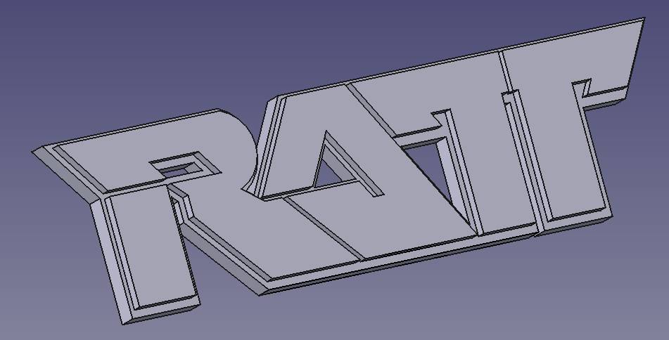 Logo RATT (RATT Name Logo) để bàn và treo tường - Image 2