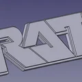 Logo RATT (RATT Name Logo) để bàn và treo tường - Thumbnail 2
