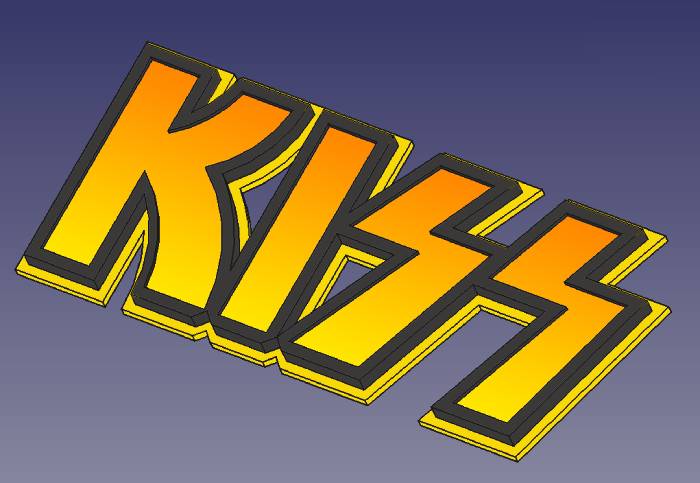 Logo tên ban nhạc KISS - Image 1