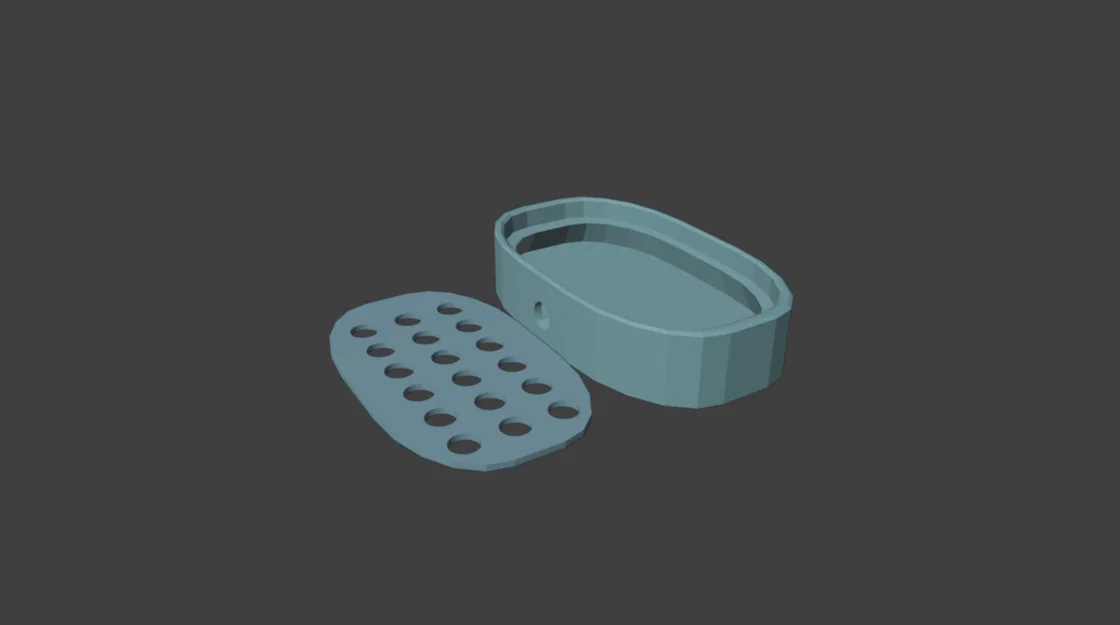 Khay đựng xà phòng có lỗ thoát nước thông minh in 3D - Image 1