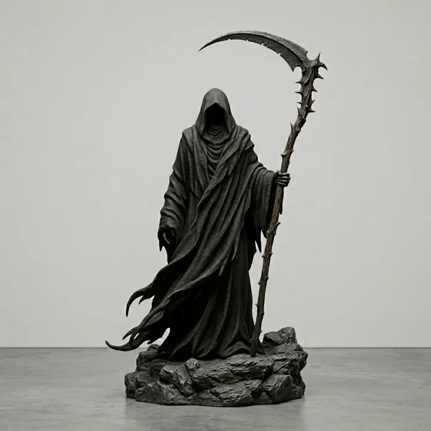 Mô hình 3D Tử thần cầm lưỡi hái (The Grim Reaper) trang trí cực chất - Image 1