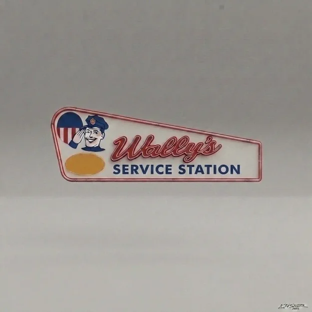 Mô hình 3D Trạm xăng cổ điển thập niên 50 (Wally's Service Station) - Image 7