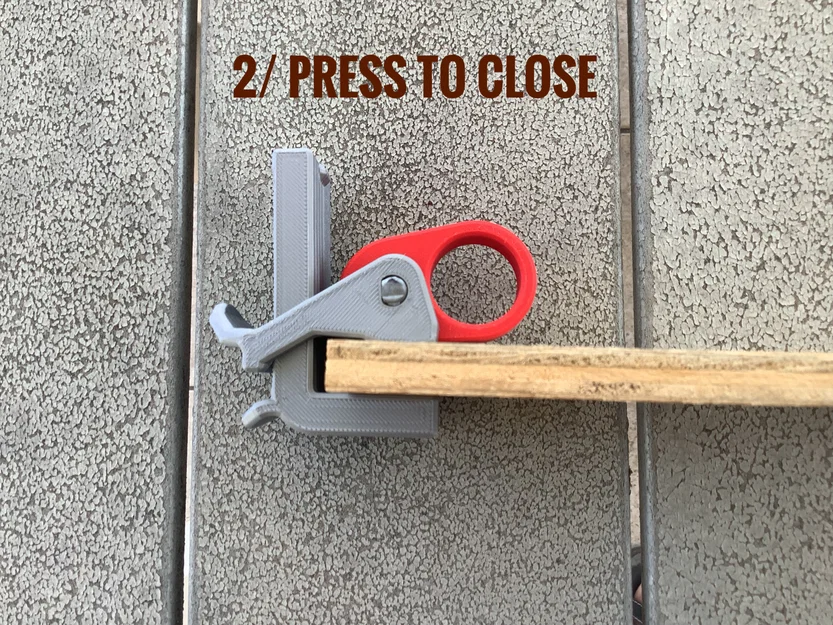 Quick clamp v2 - Kẹp nhanh in 100% không cần ốc vít - Image 4