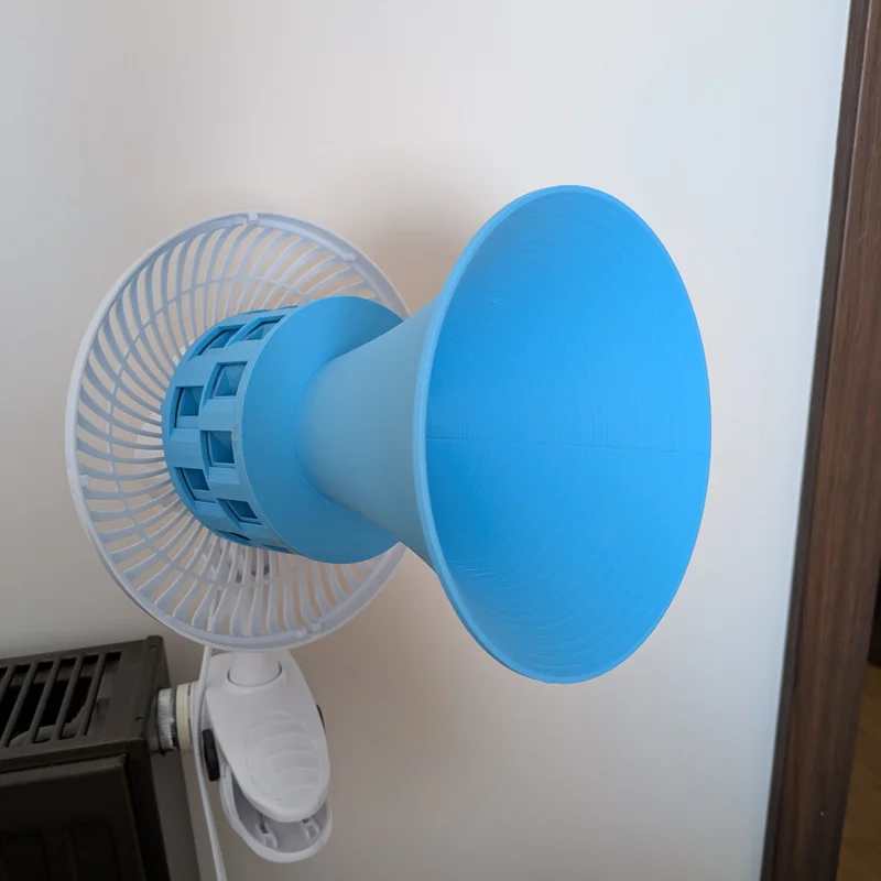 Còi hú mini tự chế từ quạt để bàn