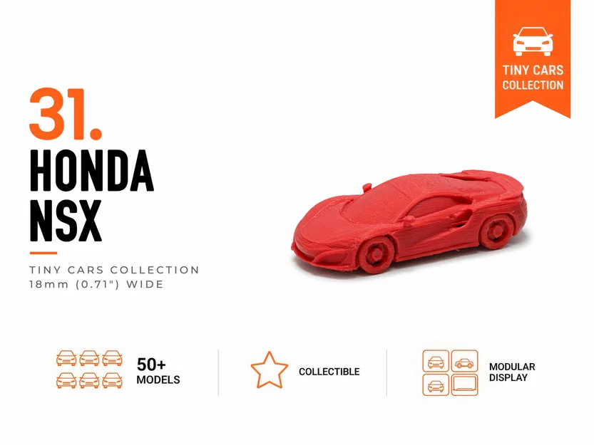 Tiny Hnda NSX - Dòng xe mô hình Mini - Image 1