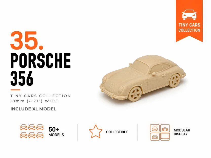 Tiny Porsche 356 - Bộ Sưu Tập Xe Mini - Image 1
