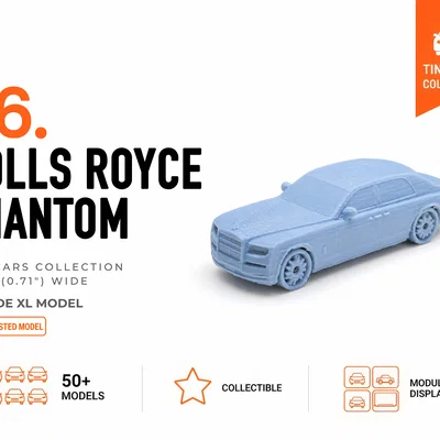 Mô hình Rolls Royce Phantom thu nhỏ - Bộ sưu tập Mini Cars