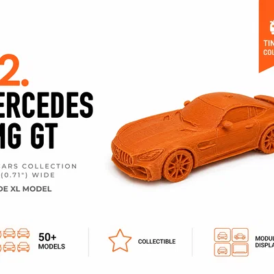 Mercedes AMG GT Nhỏ Gọn - Bộ Sưu Tập Xe Mô Hình Mini