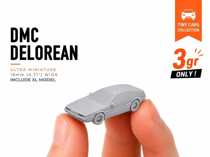 Tiny DMC Delorean - Bộ sưu tập xe mô hình mini - Image 1