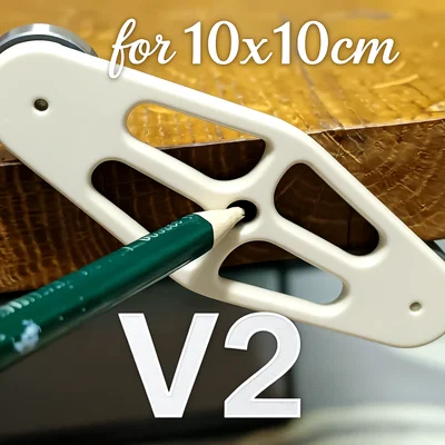 DỤNG CỤ VẼ ĐƯỜNG TRUNG TÂM V2 (Bản có và không có vòng bi)