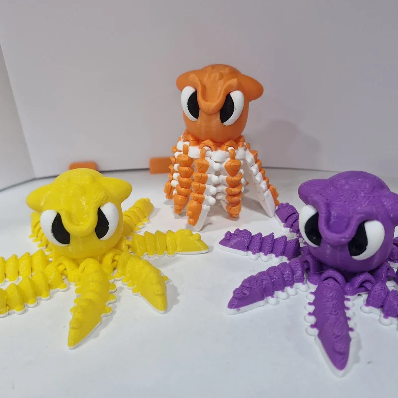 Mô hình mực 3D khớp nối linh hoạt siêu đáng yêu cho máy in 3D