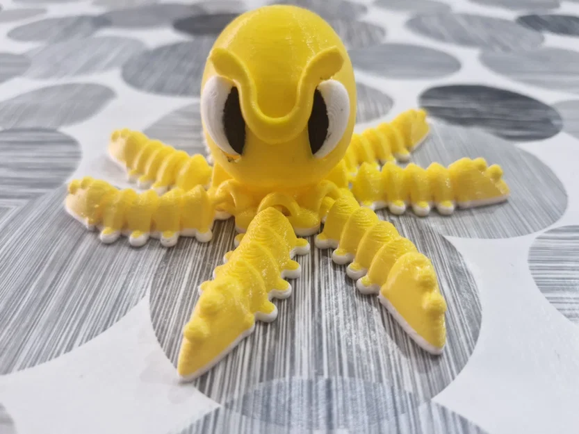 Mô hình mực 3D khớp nối linh hoạt siêu đáng yêu cho máy in 3D - Image 4