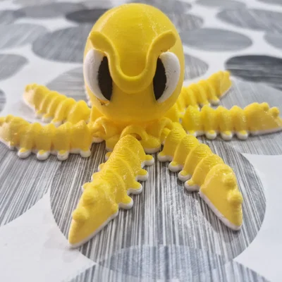 Mô hình mực 3D khớp nối linh hoạt siêu đáng yêu cho máy in 3D