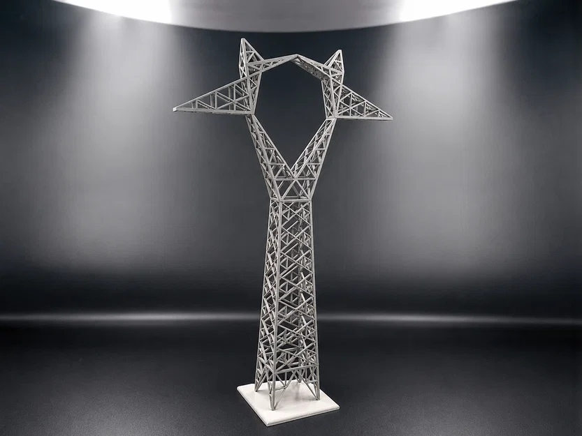 Tháp truyền tải điện dạng khung thép 400 kV (400 kV Steel Lattice Transmission Tower) - Image 1
