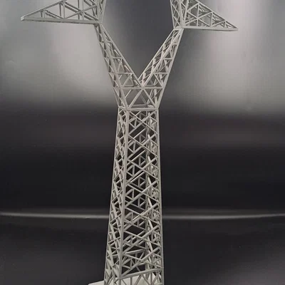 Tháp truyền tải điện dạng khung thép 400 kV (400 kV Steel Lattice Transmission Tower)