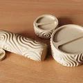 Hộp đựng tăm bông du lịch họa tiết gợn sóng - Thumbnail 2