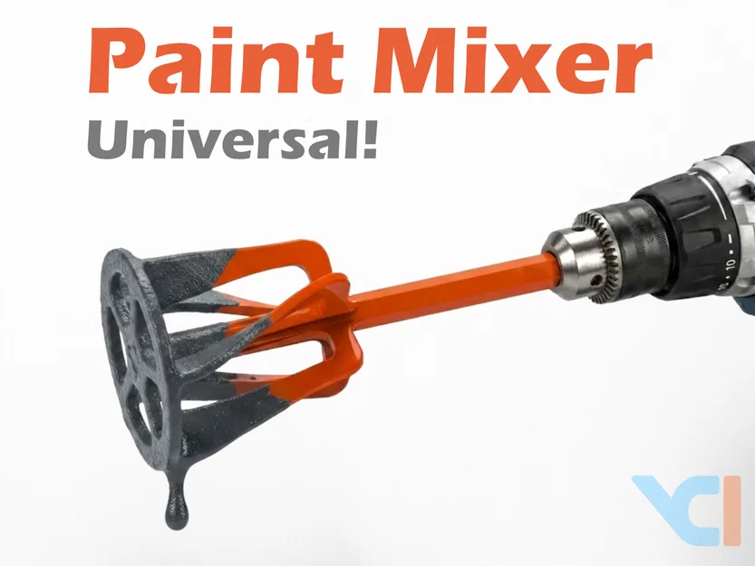 Que khuấy sơn gắn máy khoan (Drill Paint Mixer) - Image 1