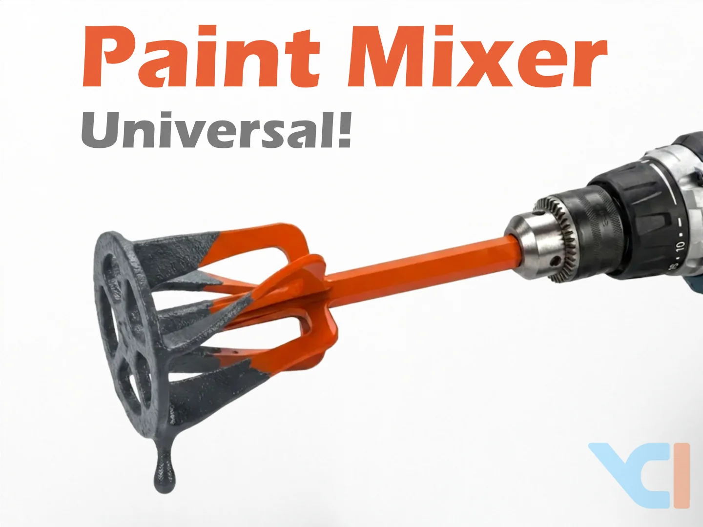 Que khuấy sơn gắn máy khoan (Drill Paint Mixer) 1