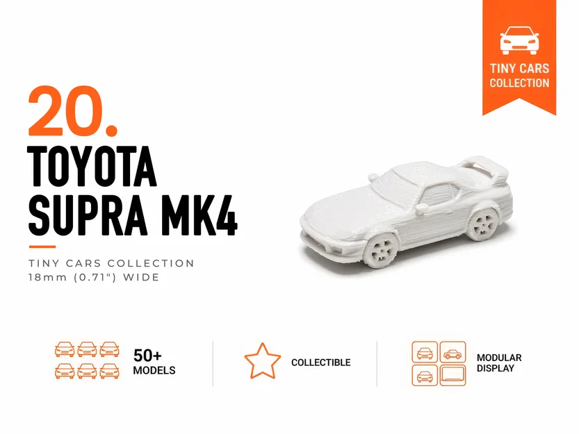 Mô hình Toyota Supra Mk4 tí hon - Image 1