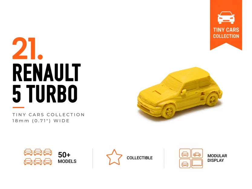 Mô hình Renault 5 Turbo mini - Bộ sưu tập xe tí hon - Image 1