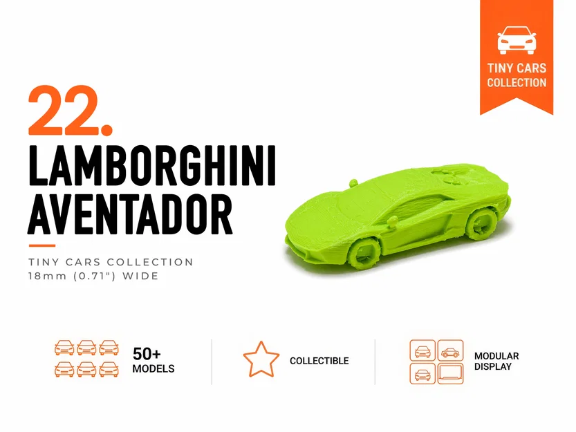 Mô hình Lamborghini Aventador tí hon - Bộ sưu tập xe Mini - Image 1