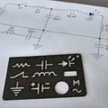 Khuôn Vẽ Sơ Đồ Mạch Điện Tử (Kích Thước Thẻ ATM) - Thumbnail 1