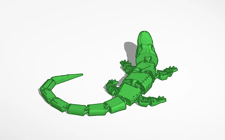 Mô hình cá sấu cử động (Articulated Alligator) in 3D độc đáo - Image 1