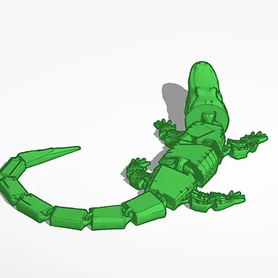 Mô hình cá sấu cử động (Articulated Alligator) in 3D độc đáo