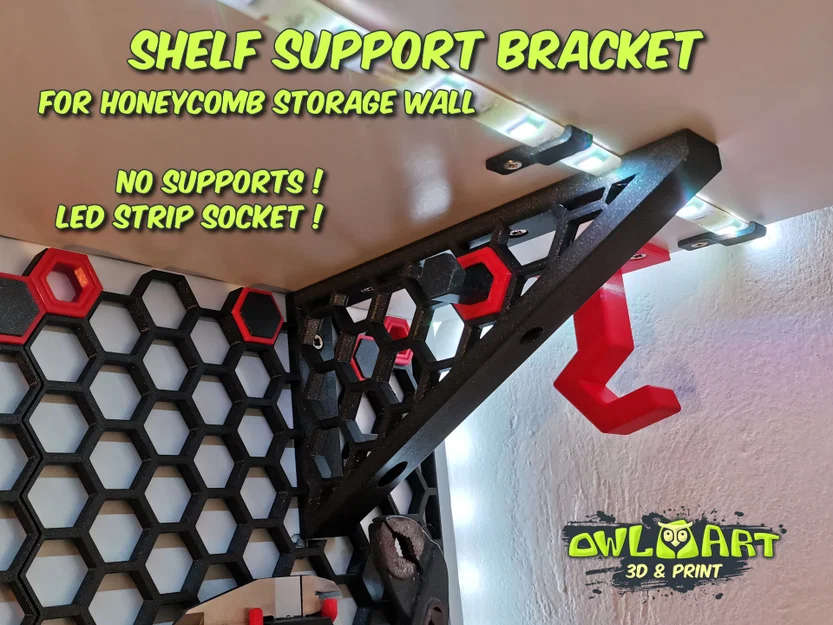 Giá Đỡ Kệ (Tương Thích Với Honeycomb Storage Wall) - Image 1