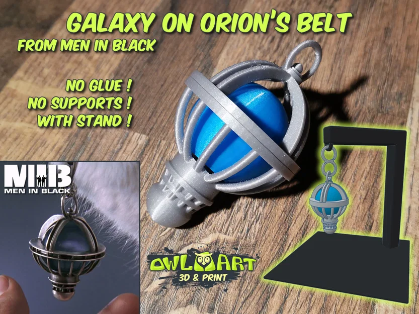 Mô hình Galaxy trên thắt lưng Orion (Men in Black) kèm chân đế - Image 1