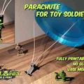 Dù in 3D hoàn chỉnh cho lính đồ chơi - Thumbnail 1