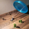 Dù in 3D hoàn chỉnh cho lính đồ chơi - Thumbnail 3