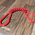 Mắt xích khối hình học có móc khóa Carabiner (In liền khối) - Thumbnail 2