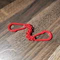 Mắt xích khối hình học có móc khóa Carabiner (In liền khối) - Thumbnail 3