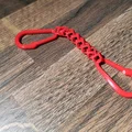 Mắt xích khối hình học có móc khóa Carabiner (In liền khối) - Thumbnail 4