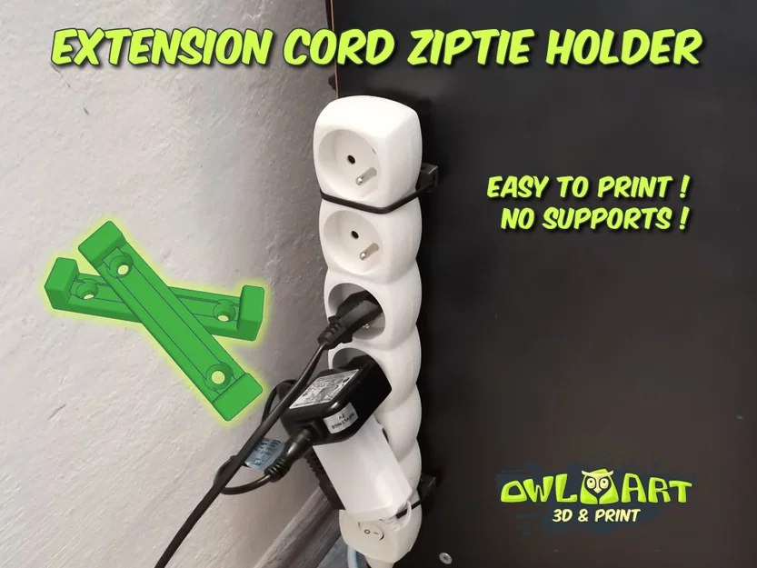 Giá đỡ dây rút (ziptie) cho dây điện nối dài - Image 1