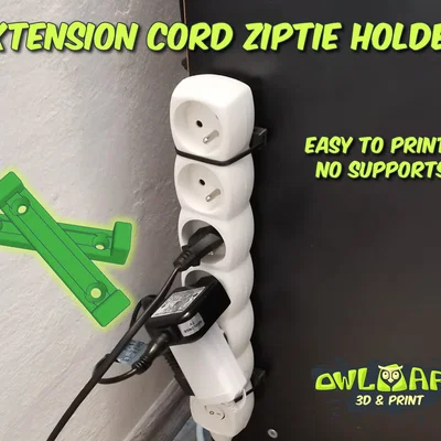 Giá đỡ dây rút (ziptie) cho dây điện nối dài